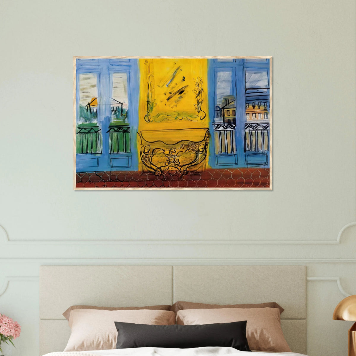 CONSOLE WITH TWO WINDOWS 1948 Framed Poster | Raoul Dufy Framed Prints Wall Art | Raoul Dufy Shop