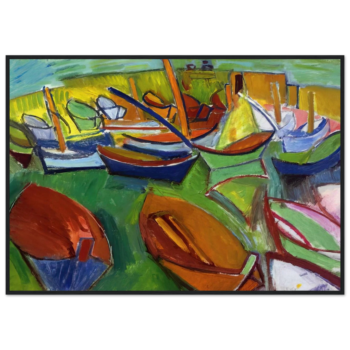 MARTIGUES 1907 Framed Poster | Raoul Dufy Framed Prints Wall Art | Raoul Dufy Shop