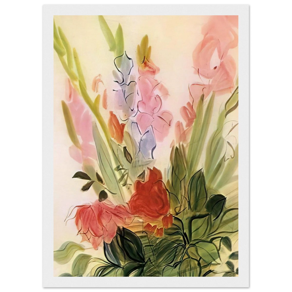 GLADIOLI 1942 Framed Poster | Raoul Dufy Framed Prints Wall Art | Raoul Dufy Shop