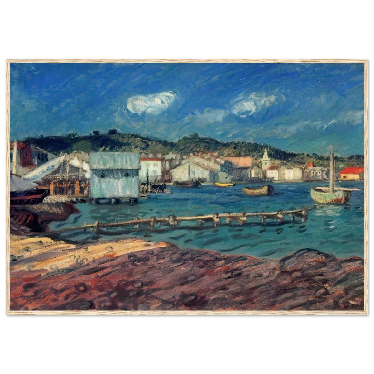 THE PORT OF MARTIGUES Framed Poster | Raoul Dufy Framed Prints Wall Art | Raoul Dufy Shop