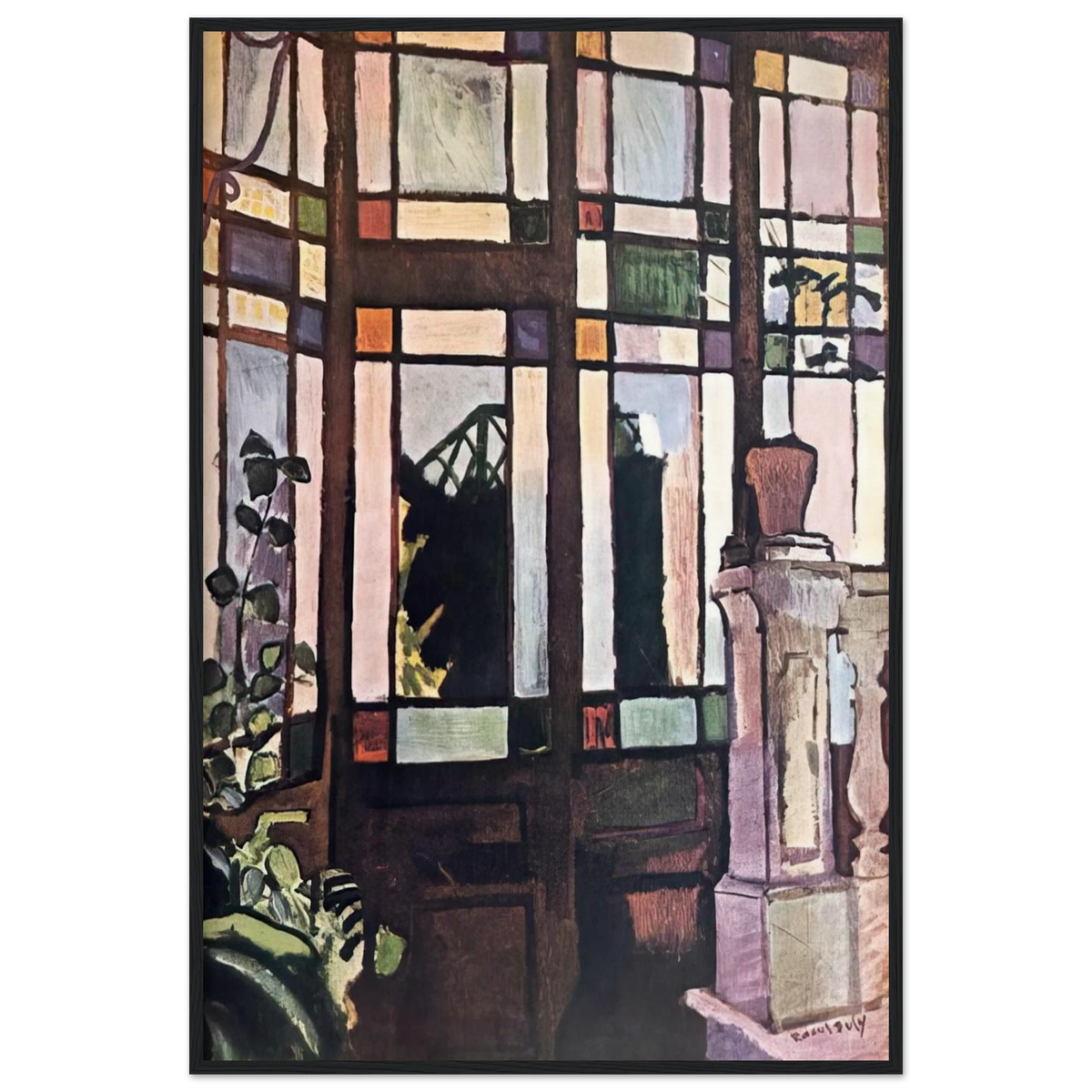 WINDOW WITH COLOURED GLASSES 1906 Framed Poster | Raoul Dufy Framed Prints Wall Art | Raoul Dufy Shop
