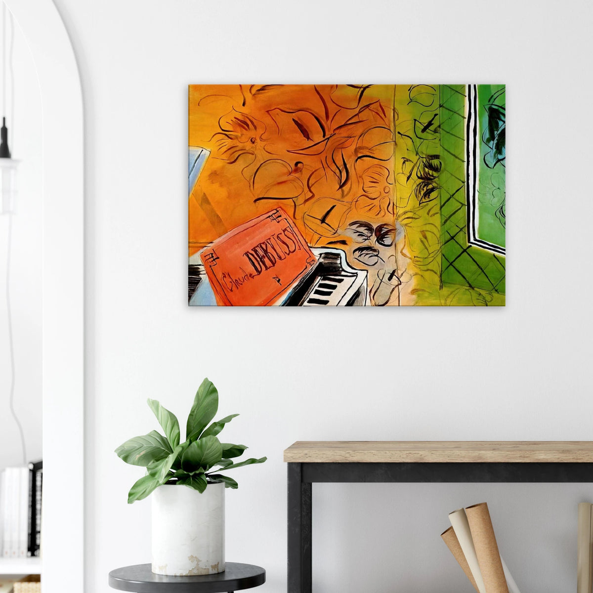HOMAGE TO CLAUDE DEBUSSY 1952 Canvas | Raoul Dufy Canvas | Raoul Dufy Shop
