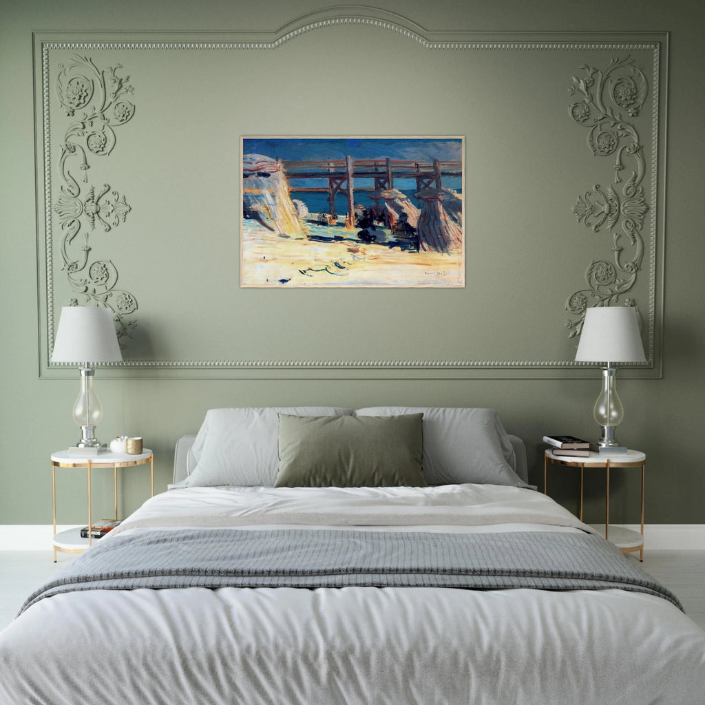 SANDY BEACH OF SAINTE ADRESSE Framed Poster | Raoul Dufy Framed Prints Wall Art | Raoul Dufy Shop