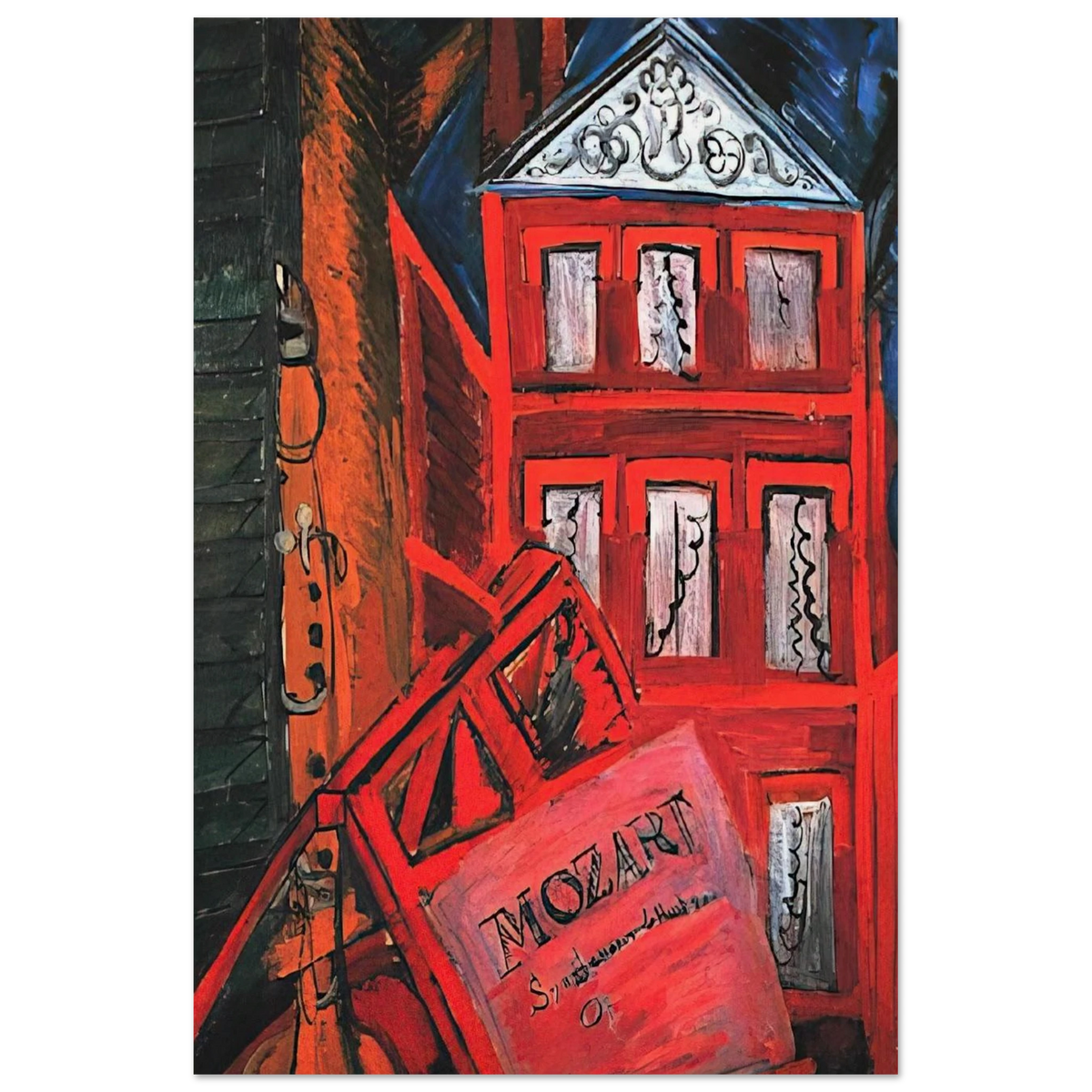 HOMMAGE TO MOZART 1915 Poster | Raoul Dufy Poster | Raoul Dufy Shop