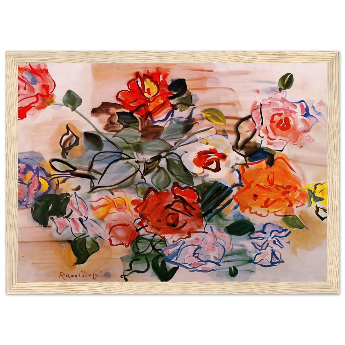 PINK BUNCH 1940 Framed Poster | Raoul Dufy Framed Prints Wall Art | Raoul Dufy Shop