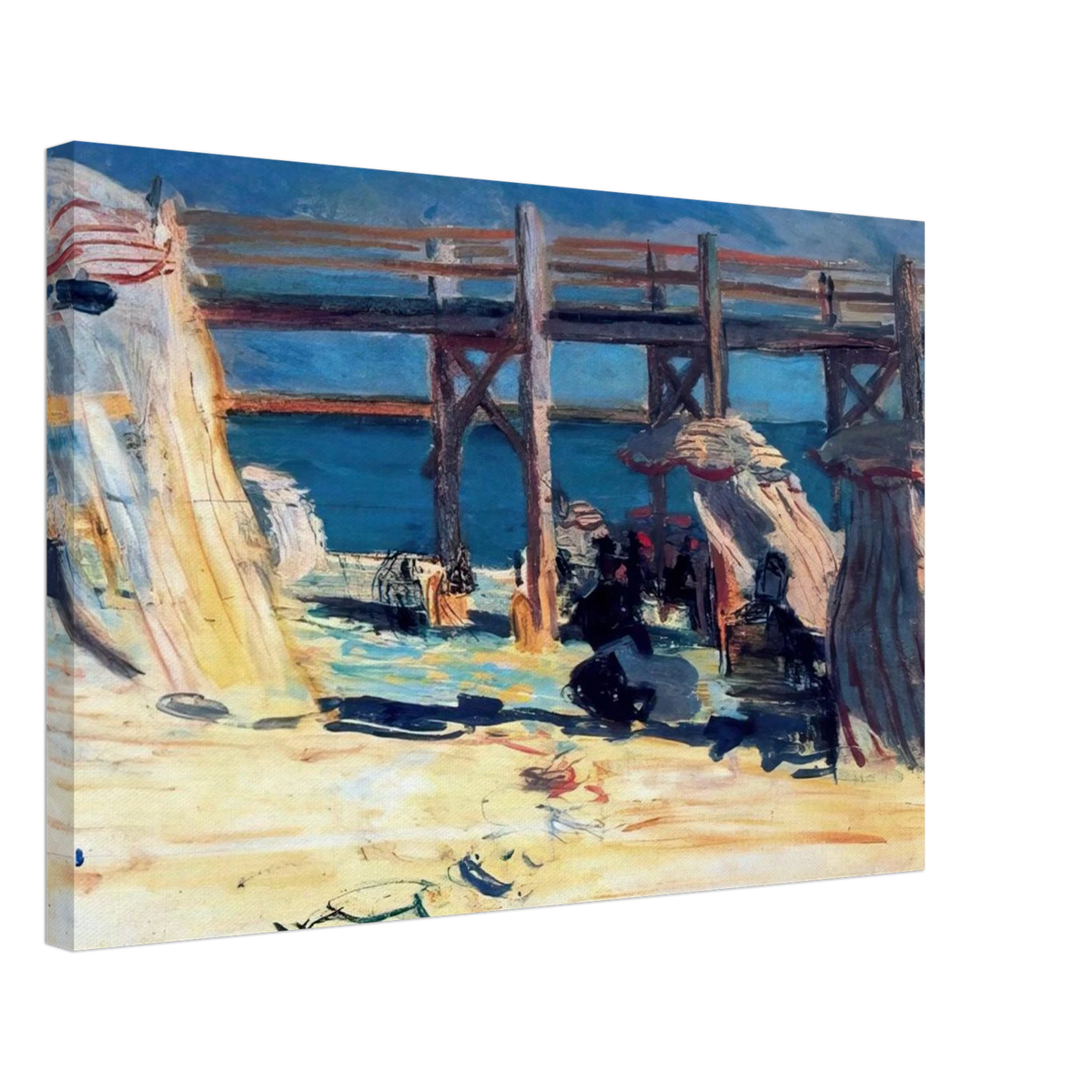 SANDY BEACH OF SAINTE ADRESSE Canvas | Raoul Dufy Canvas | Raoul Dufy Shop