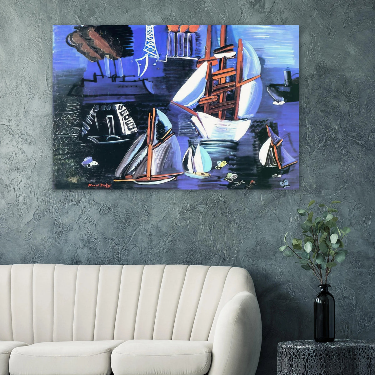BOATS IN LE HAVRE 1926 Poster | Raoul Dufy Poster | Raoul Dufy Shop