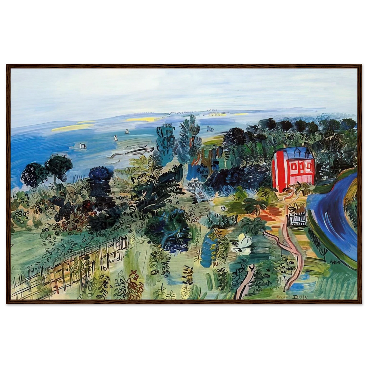 VILLERVILLE Framed Poster | Raoul Dufy Framed Prints Wall Art | Raoul Dufy Shop