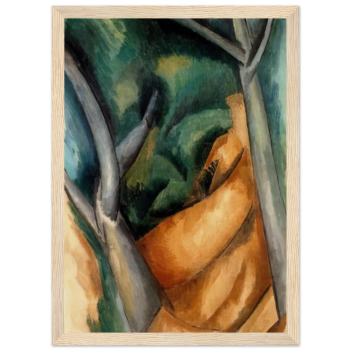 TREES AT ESTAQUE 1908 Framed Poster | Raoul Dufy Framed Prints Wall Art | Raoul Dufy Shop