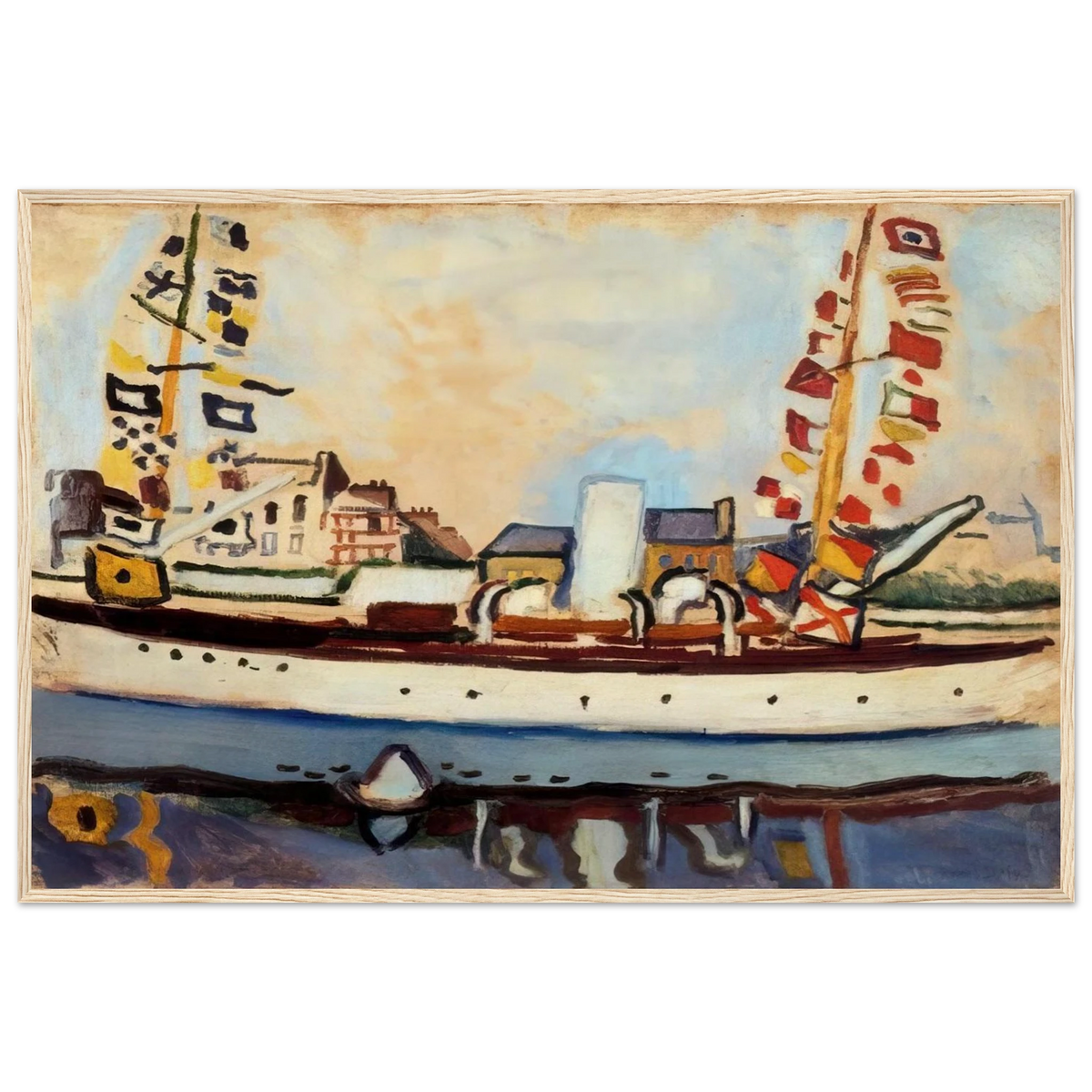 THE ENGLISH YACHT 1906 Framed Poster | Raoul Dufy Framed Prints Wall Art | Raoul Dufy Shop