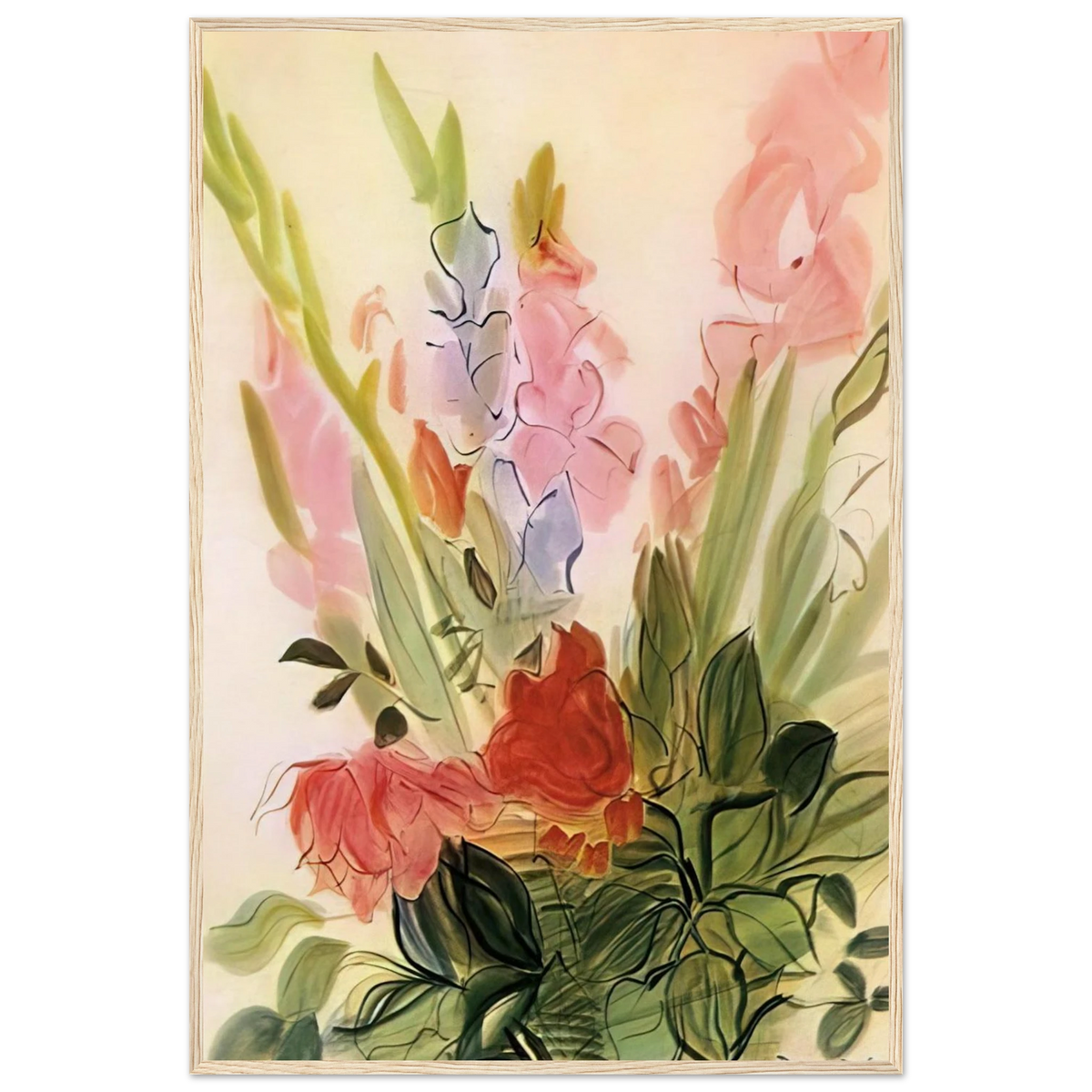 GLADIOLI 1942 Framed Poster | Raoul Dufy Framed Prints Wall Art | Raoul Dufy Shop