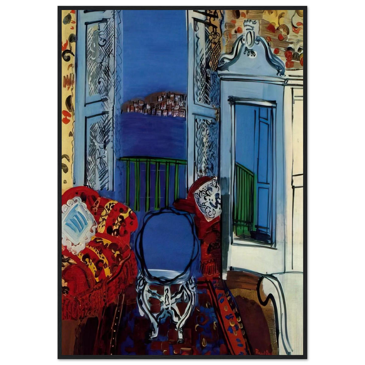 OPEN WINDOW 1928 Framed Poster | Raoul Dufy Framed Prints Wall Art | Raoul Dufy Shop