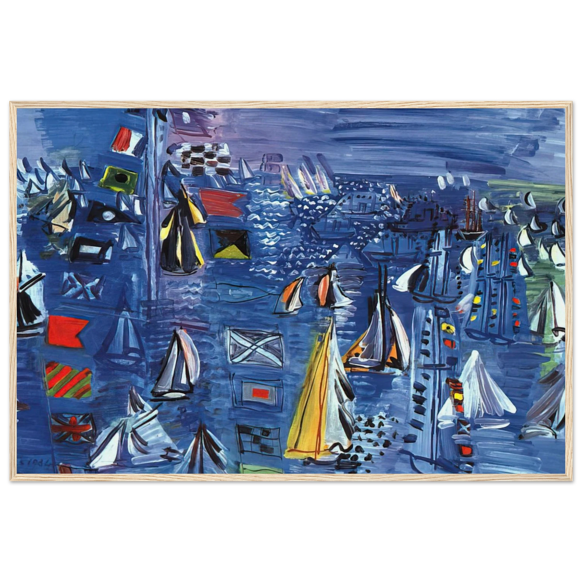 REGATTA AT COWES 1934 Framed Poster | Raoul Dufy Framed Prints Wall Art | Raoul Dufy Shop