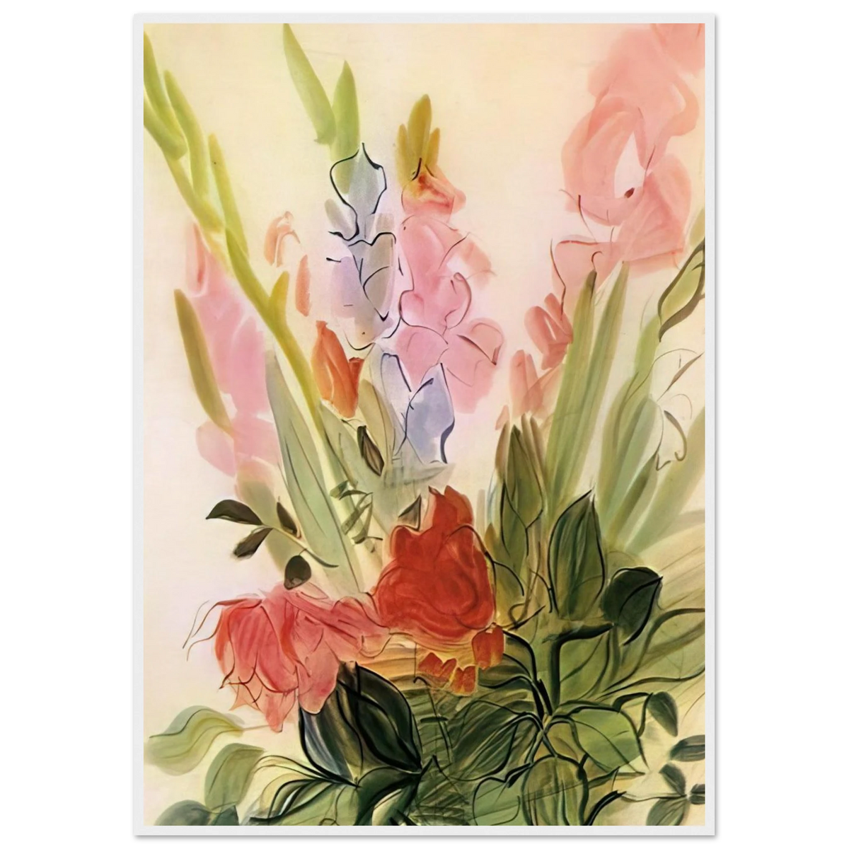 GLADIOLI 1942 Framed Poster | Raoul Dufy Framed Prints Wall Art | Raoul Dufy Shop