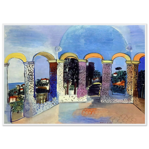 ARCADES AT VALLAURIS 1927 Framed Poster | Raoul Dufy Framed Prints Wall Art | Raoul Dufy Shop