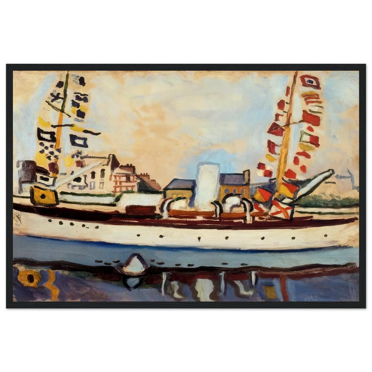 THE ENGLISH YACHT 1906 Framed Poster | Raoul Dufy Framed Prints Wall Art | Raoul Dufy Shop