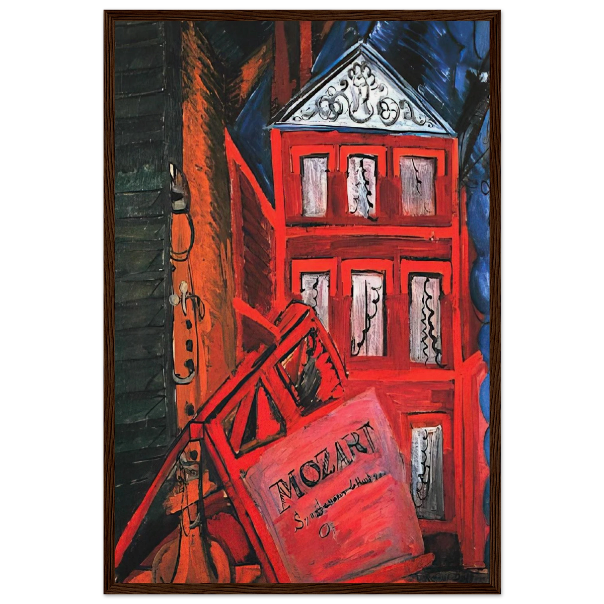 HOMMAGE TO MOZART 1915 Framed Poster | Raoul Dufy Framed Prints Wall Art | Raoul Dufy Shop