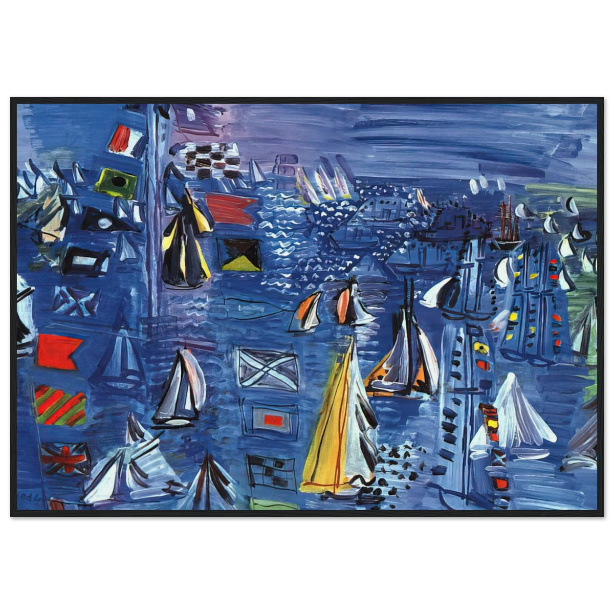REGATTA AT COWES 1934 Framed Poster | Raoul Dufy Framed Prints Wall Art | Raoul Dufy Shop