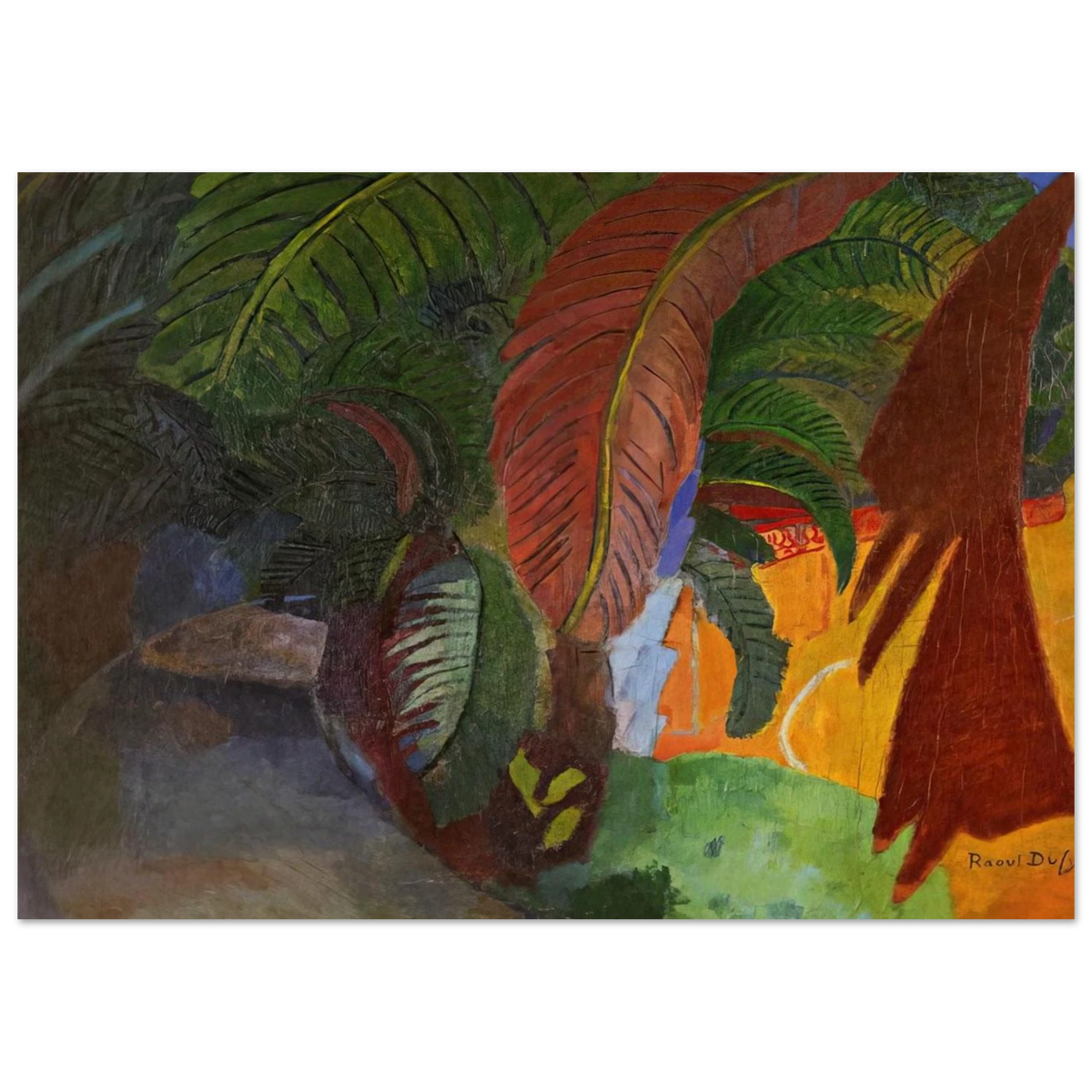 PALM TREES AT MARTIGUES HOMAGE TO GAUGUIN 1910 Poster | Raoul Dufy Poster | Raoul Dufy Shop