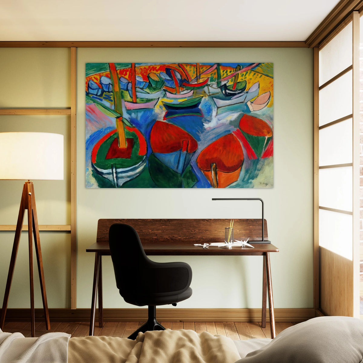 BOATS AT MARTIGUES 1908 Poster | Raoul Dufy Poster | Raoul Dufy Shop