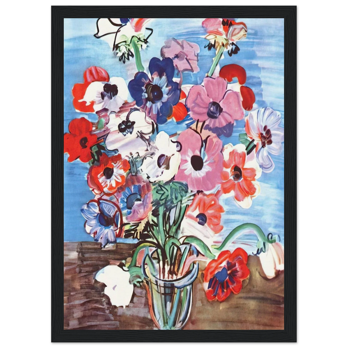 ANEMONES 1937 Framed Poster | Raoul Dufy Framed Prints Wall Art | Raoul Dufy Shop