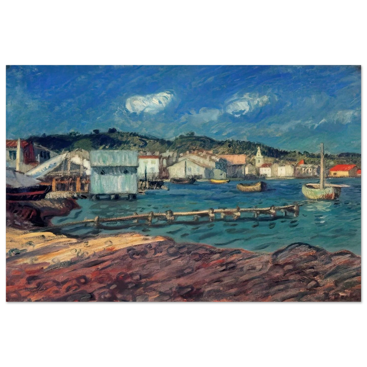 THE PORT OF MARTIGUES Poster | Raoul Dufy Poster | Raoul Dufy Shop