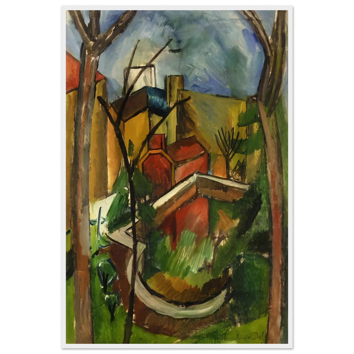 LANDSCAPE OF FALAISE 1910 Framed Poster | Raoul Dufy Framed Prints Wall Art | Raoul Dufy Shop
