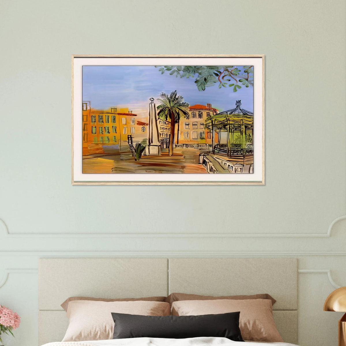THE SQUARE IN HYERES Framed Poster | Raoul Dufy Framed Prints Wall Art | Raoul Dufy Shop