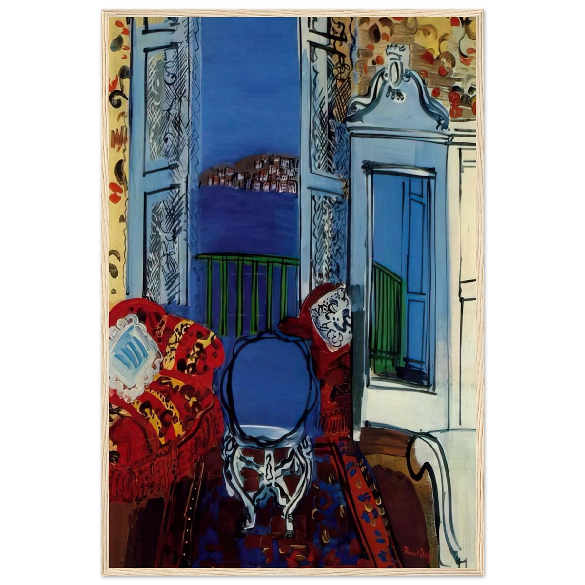 OPEN WINDOW 1928 Framed Poster | Raoul Dufy Framed Prints Wall Art | Raoul Dufy Shop