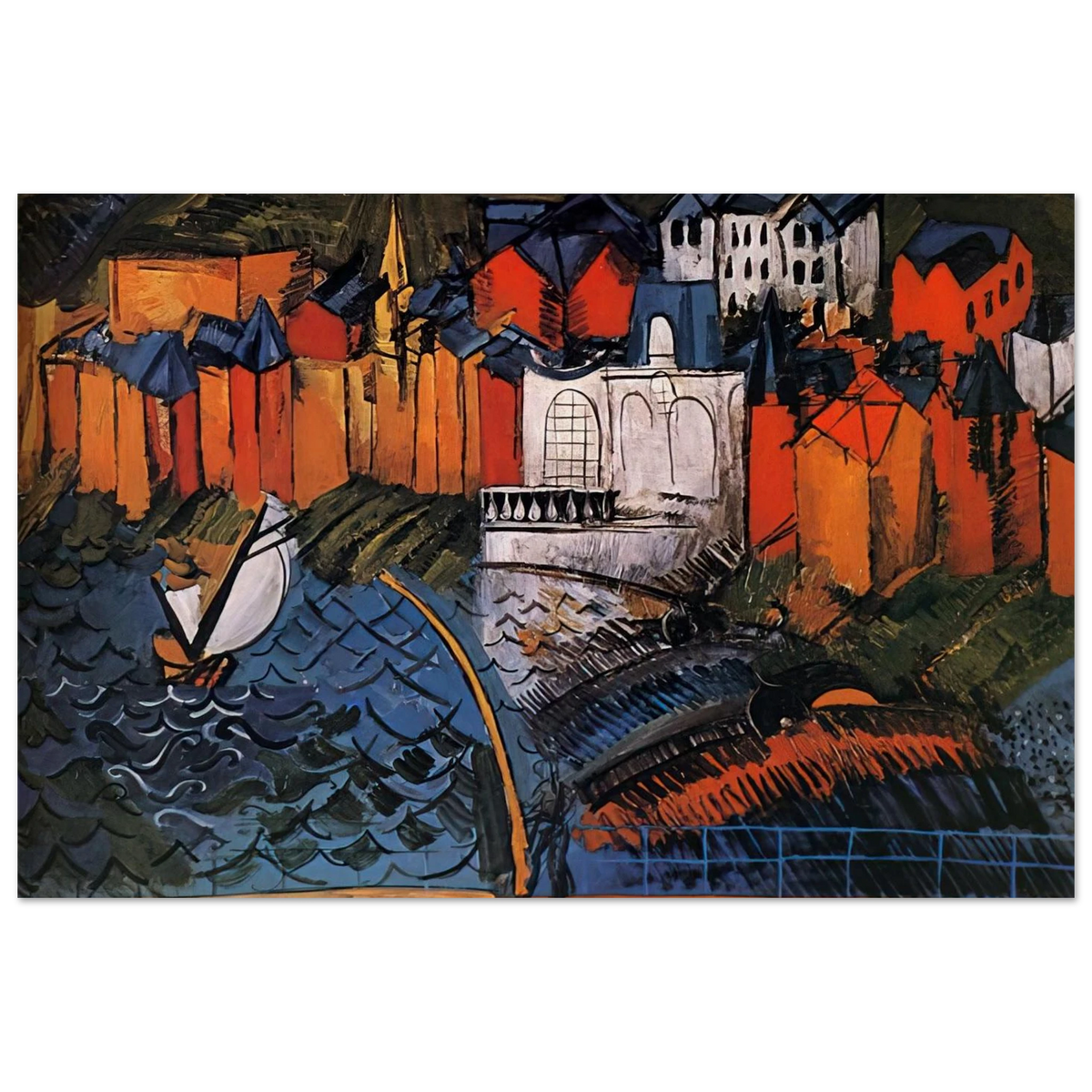 SAILBOAT AT SAINTE ADRESSE 1912 Poster | Raoul Dufy Poster | Raoul Dufy Shop