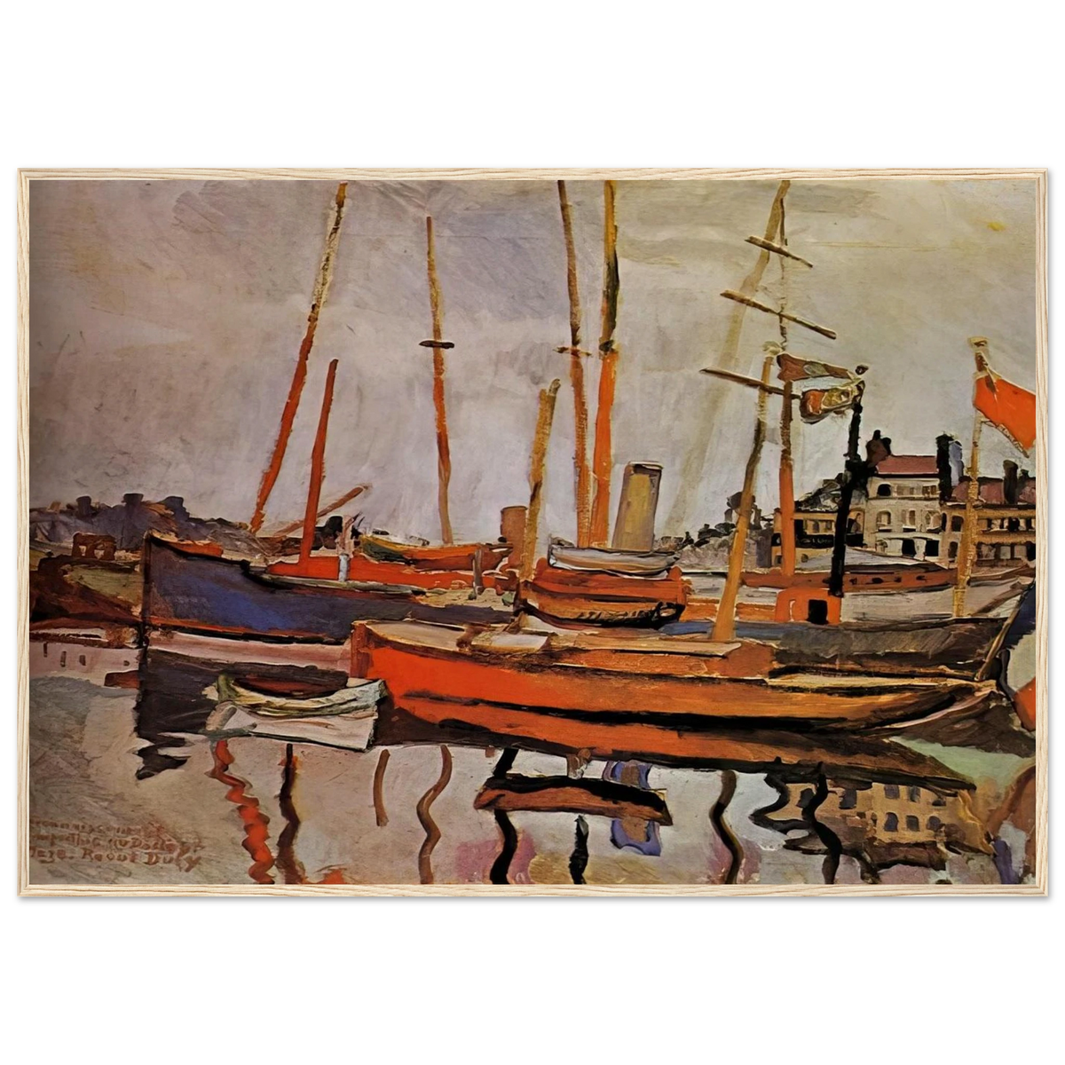 THE PORT OF LE HAVRE 1906 Framed Poster | Raoul Dufy Framed Prints Wall Art | Raoul Dufy Shop