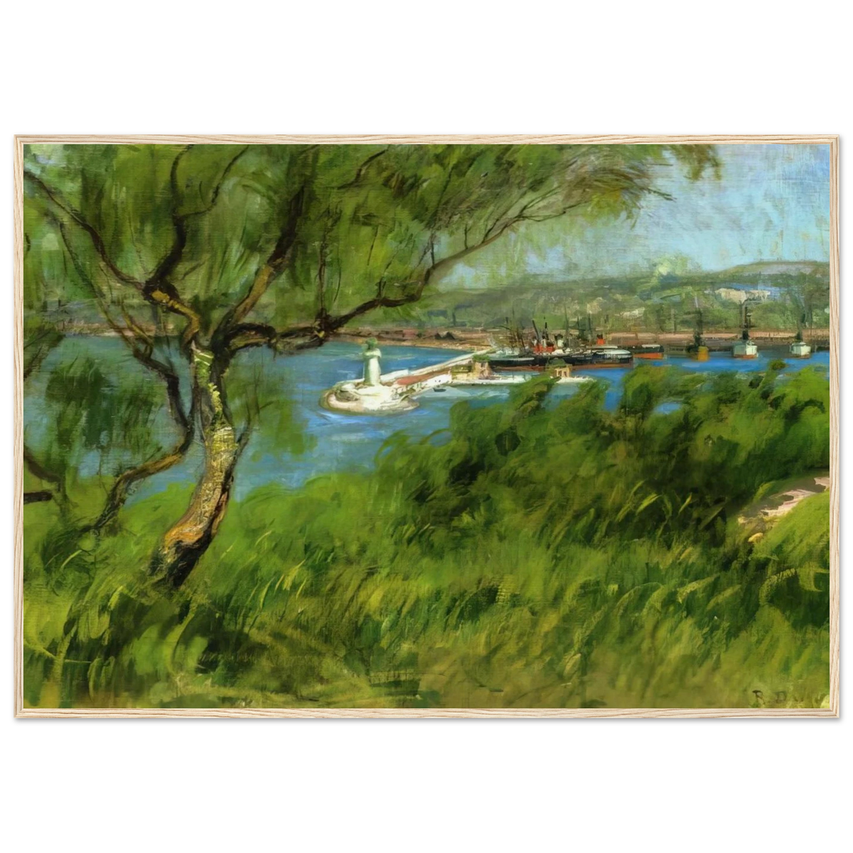 VIEW OF A PORT Framed Poster | Raoul Dufy Framed Prints Wall Art | Raoul Dufy Shop