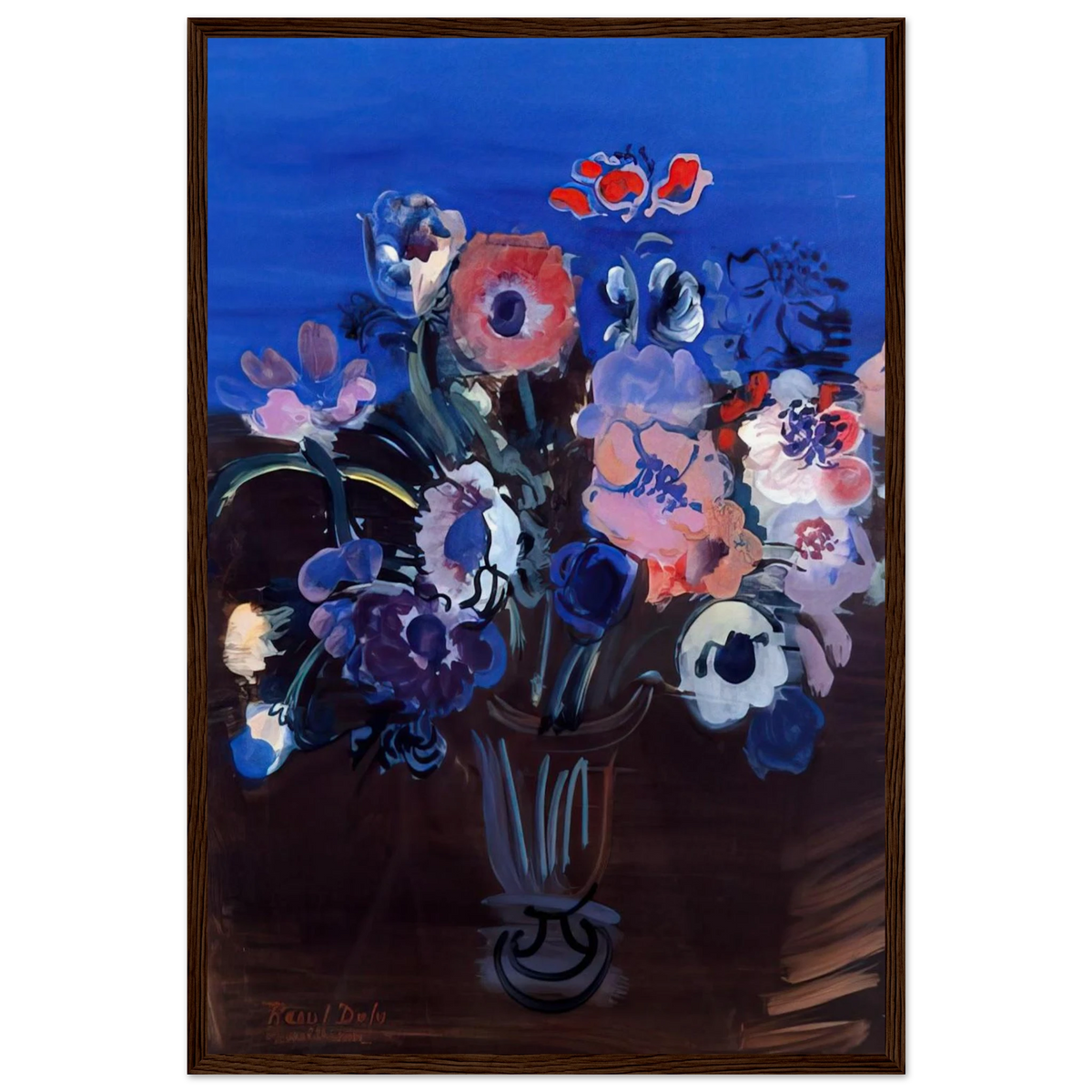 ANEMONES Framed Poster | Raoul Dufy Framed Prints Wall Art | Raoul Dufy Shop