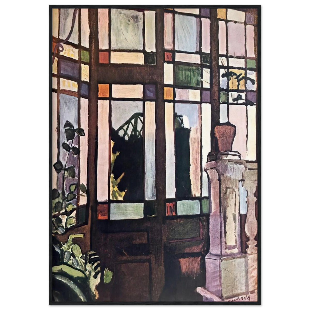 WINDOW WITH COLOURED GLASSES 1906 Framed Poster | Raoul Dufy Framed Prints Wall Art | Raoul Dufy Shop