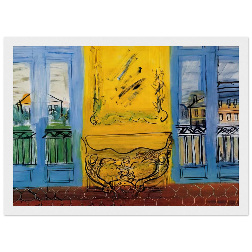 CONSOLE WITH TWO WINDOWS 1948 Framed Poster | Raoul Dufy Framed Prints Wall Art | Raoul Dufy Shop