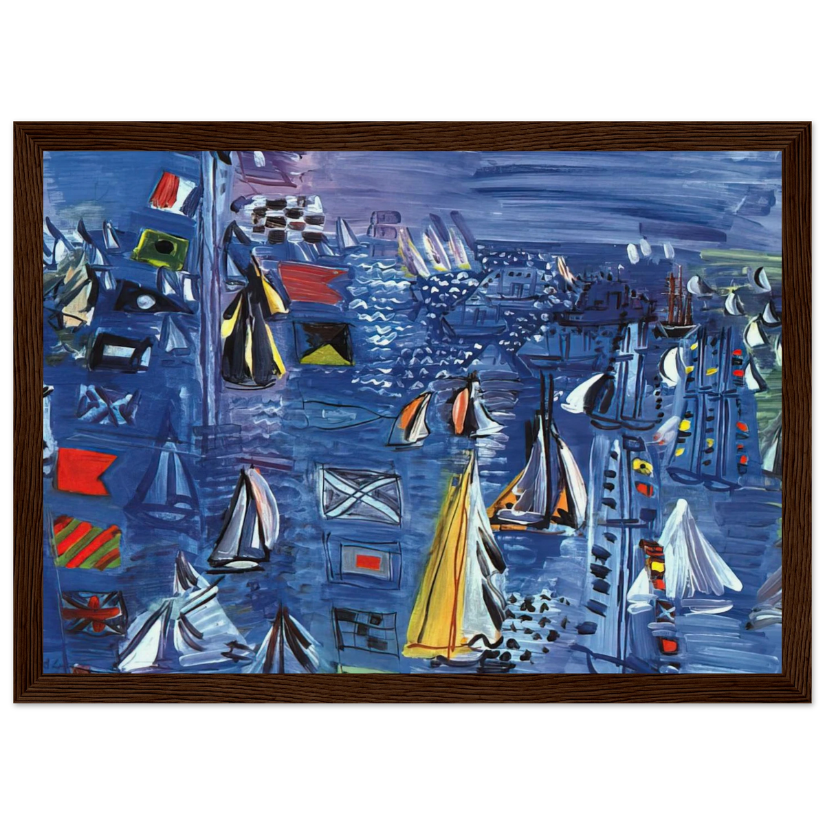 REGATTA AT COWES 1934 Framed Poster | Raoul Dufy Framed Prints Wall Art | Raoul Dufy Shop
