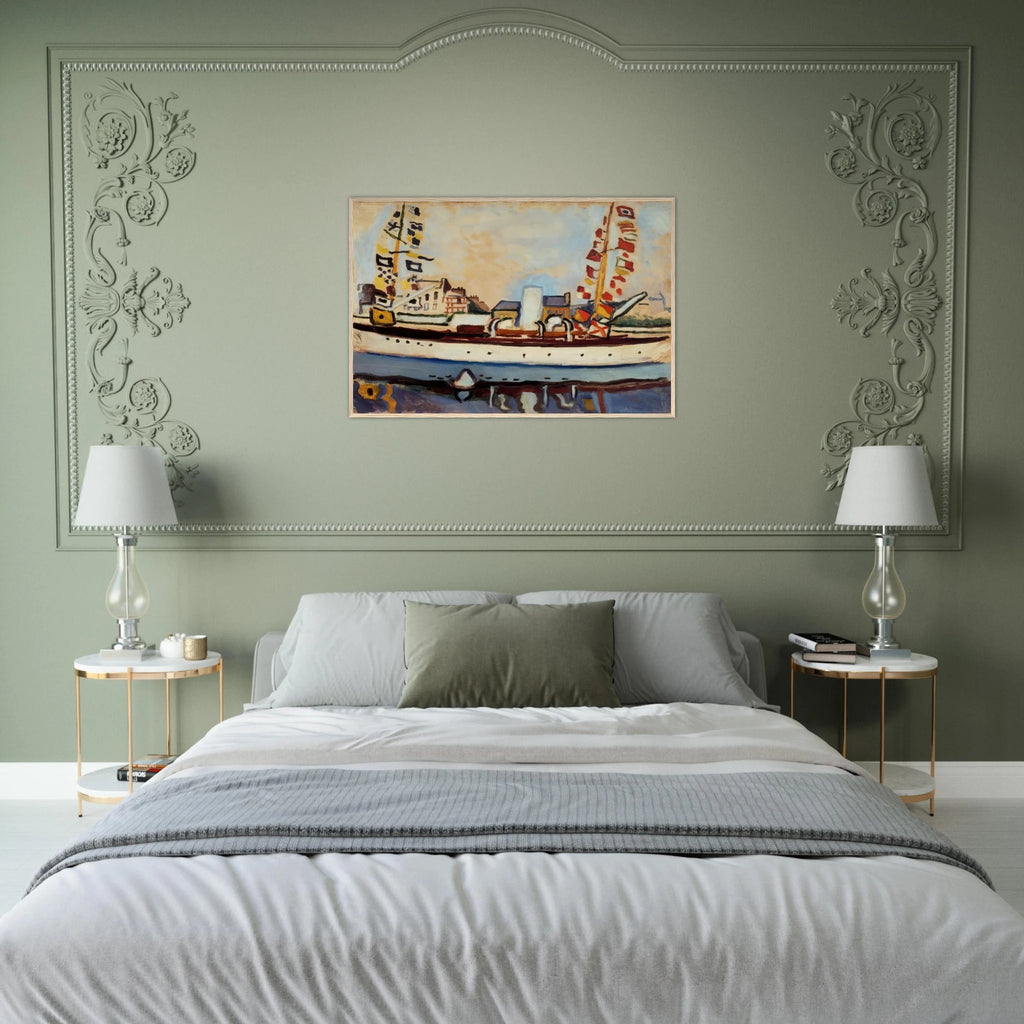 THE ENGLISH YACHT 1906 Framed Poster | Raoul Dufy Framed Prints Wall Art | Raoul Dufy Shop
