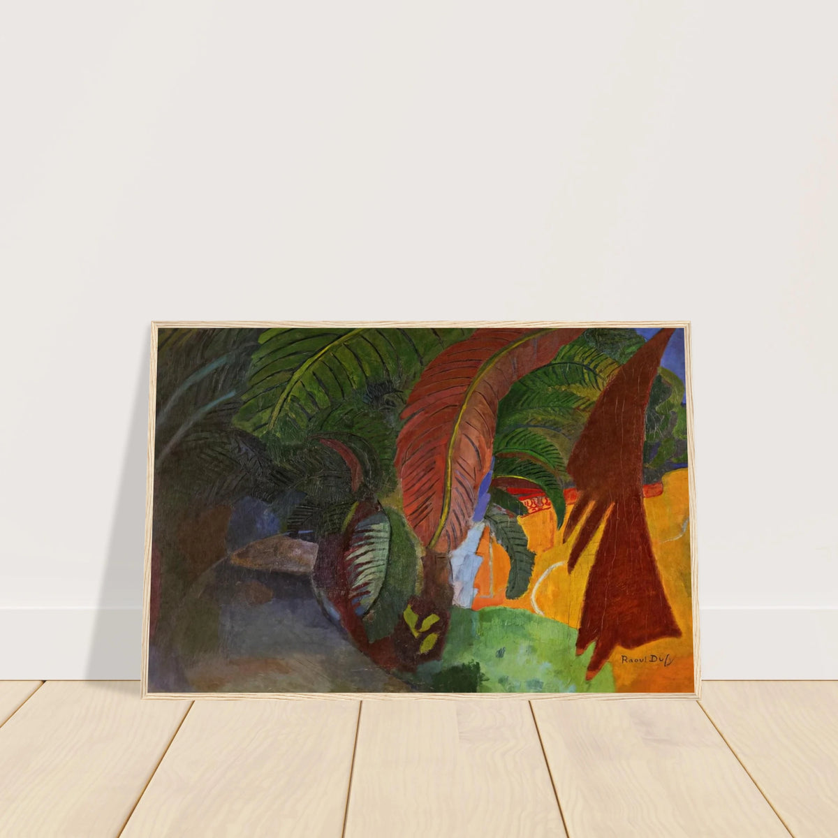 PALM TREES AT MARTIGUES HOMAGE TO GAUGUIN 1910 Framed Poster | Raoul Dufy Framed Prints Wall Art | Raoul Dufy Shop