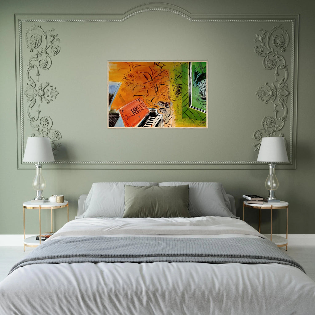 HOMAGE TO CLAUDE DEBUSSY 1952 Framed Poster | Raoul Dufy Framed Prints Wall Art | Raoul Dufy Shop