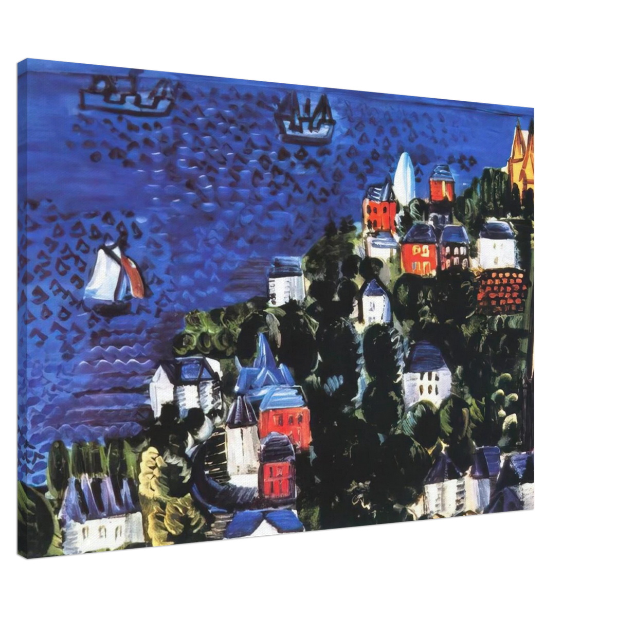 VIEW OF SAINTE ADRESSE Canvas | Raoul Dufy Canvas | Raoul Dufy Shop
