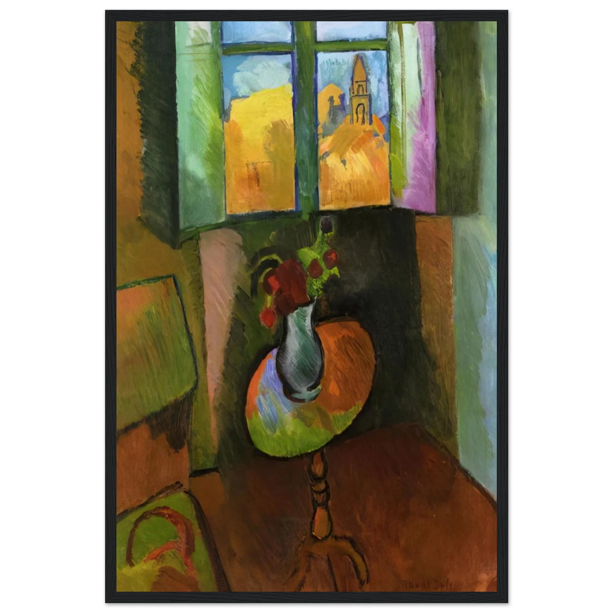 PEDISTAL TABLE RUE SEGUIER 1909 Framed Poster | Raoul Dufy Framed Prints Wall Art | Raoul Dufy Shop