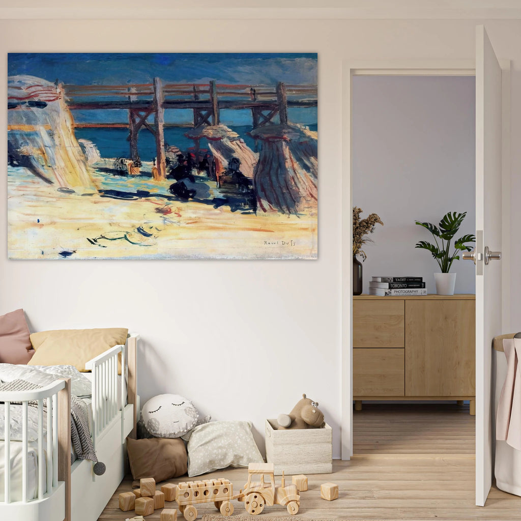 SANDY BEACH OF SAINTE ADRESSE Poster | Raoul Dufy Poster | Raoul Dufy Shop