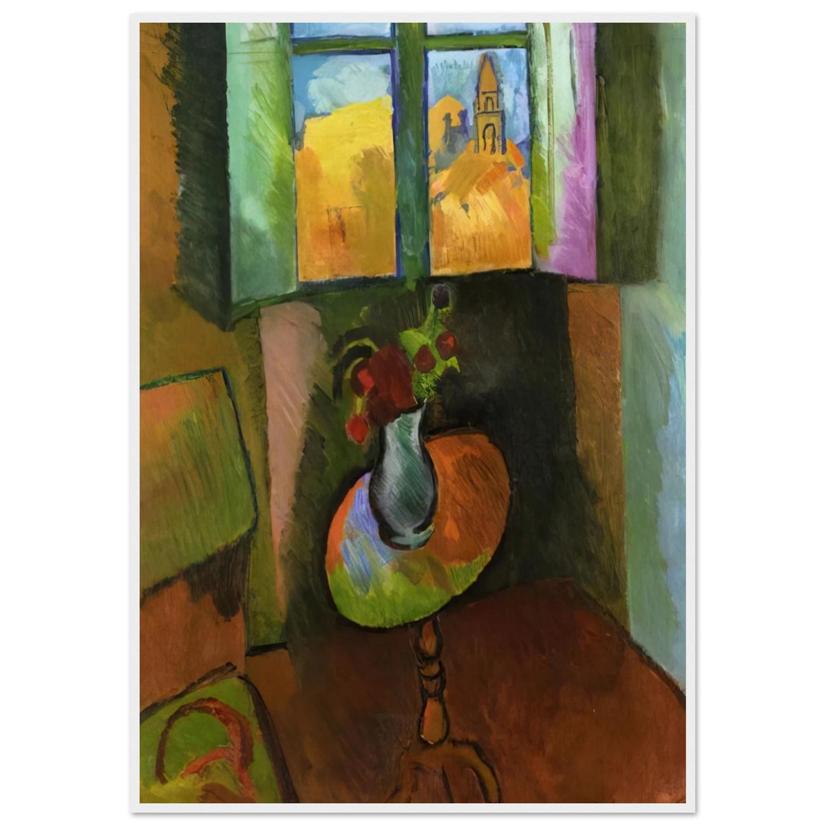 PEDISTAL TABLE RUE SEGUIER 1909 Framed Poster | Raoul Dufy Framed Prints Wall Art | Raoul Dufy Shop