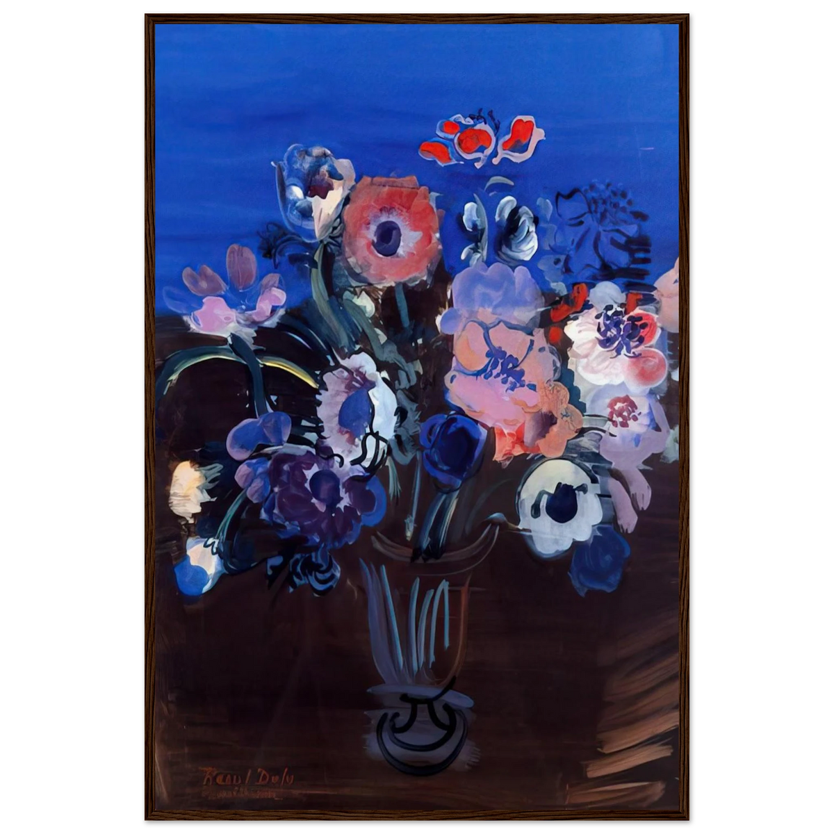 ANEMONES Framed Poster | Raoul Dufy Framed Prints Wall Art | Raoul Dufy Shop