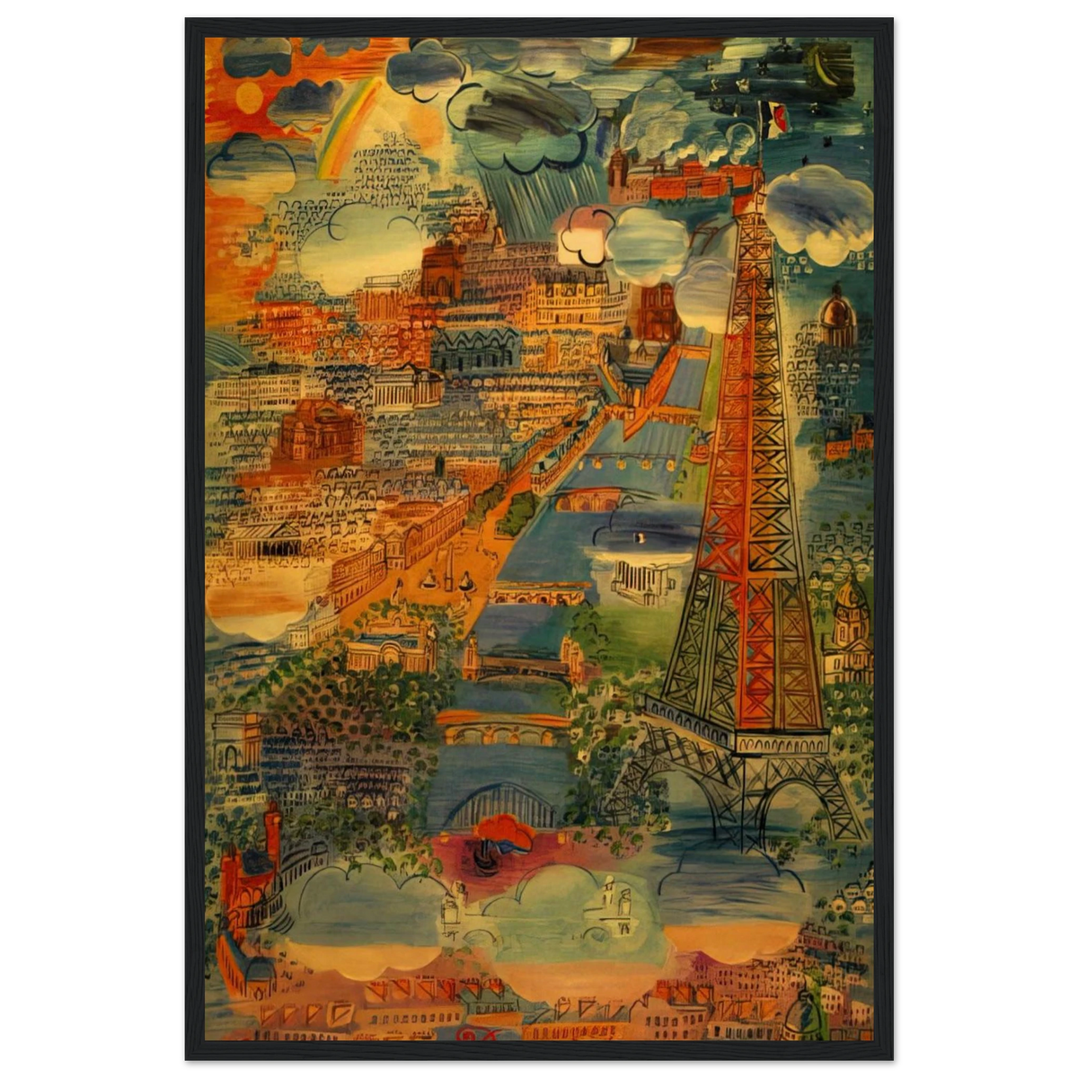 PARIS 1934 Framed Poster | Raoul Dufy Framed Prints Wall Art | Raoul Dufy Shop