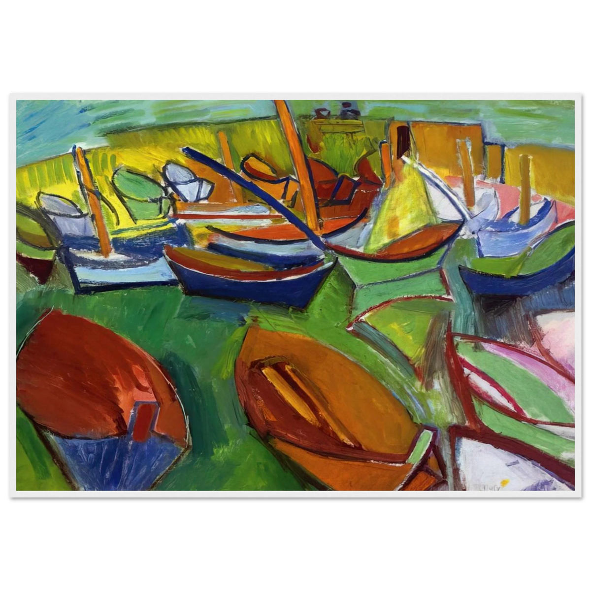MARTIGUES 1907 Framed Poster | Raoul Dufy Framed Prints Wall Art | Raoul Dufy Shop