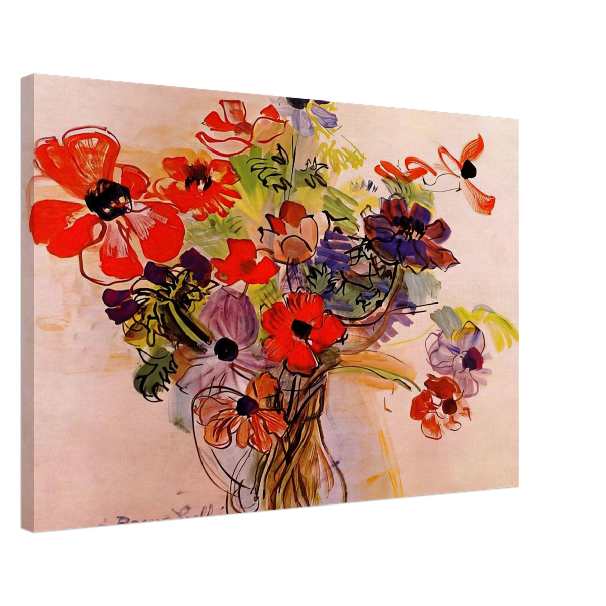 ANEMONES 1953 Canvas | Raoul Dufy Canvas | Raoul Dufy Shop