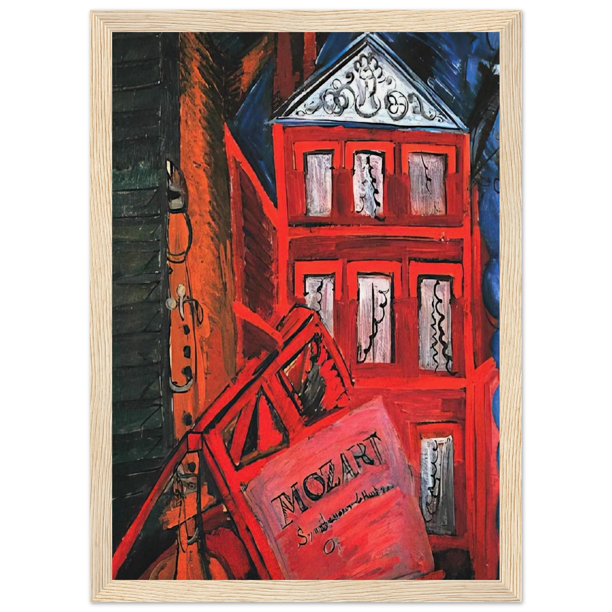 HOMMAGE TO MOZART 1915 Framed Poster | Raoul Dufy Framed Prints Wall Art | Raoul Dufy Shop