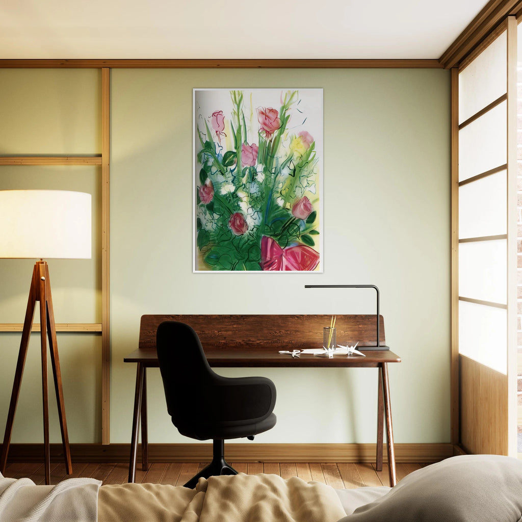BOUQUET OF ROSES Framed Poster | Raoul Dufy Framed Prints Wall Art | Raoul Dufy Shop