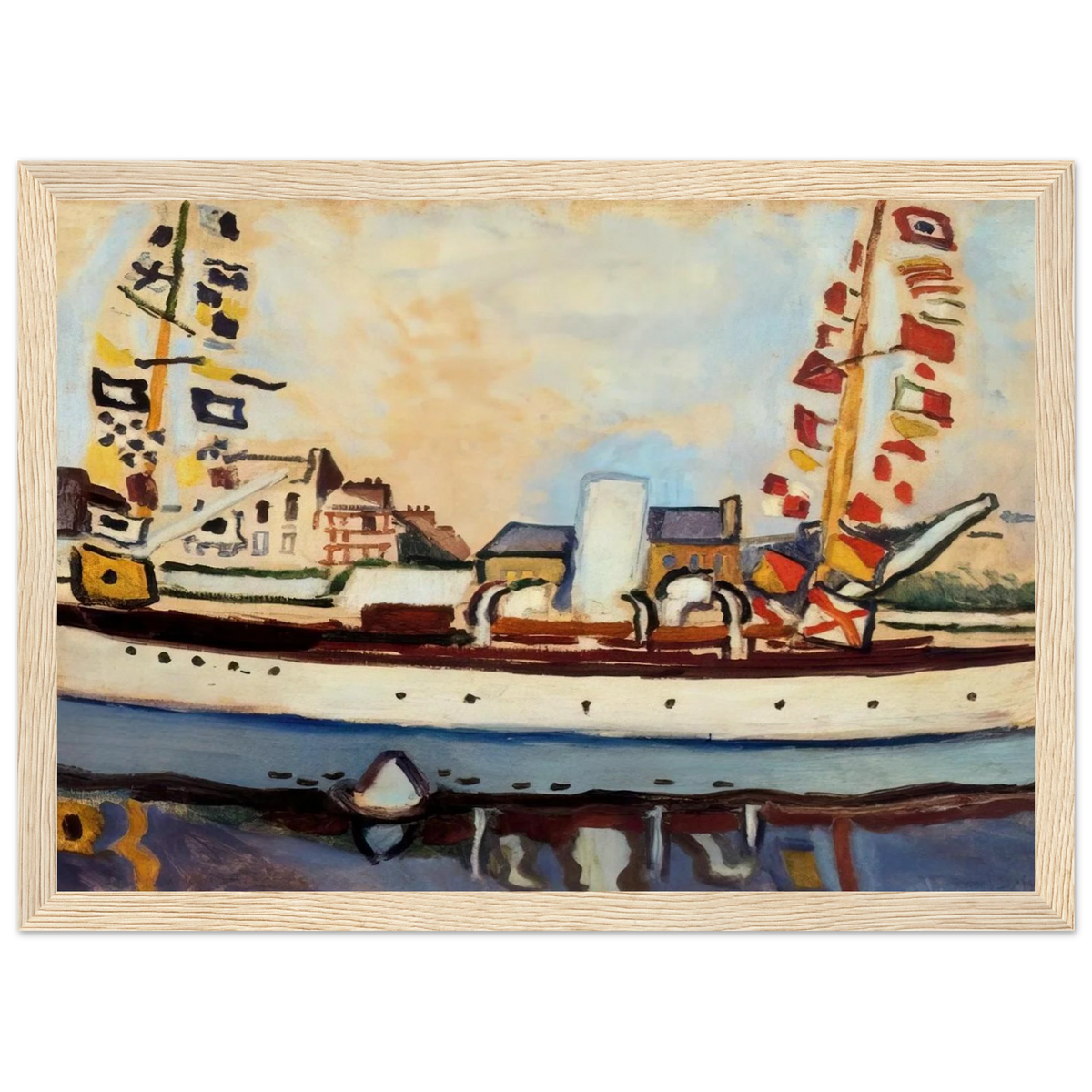 THE ENGLISH YACHT 1906 Framed Poster | Raoul Dufy Framed Prints Wall Art | Raoul Dufy Shop